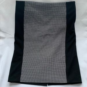 Olsen checkered front panel pencil skirt